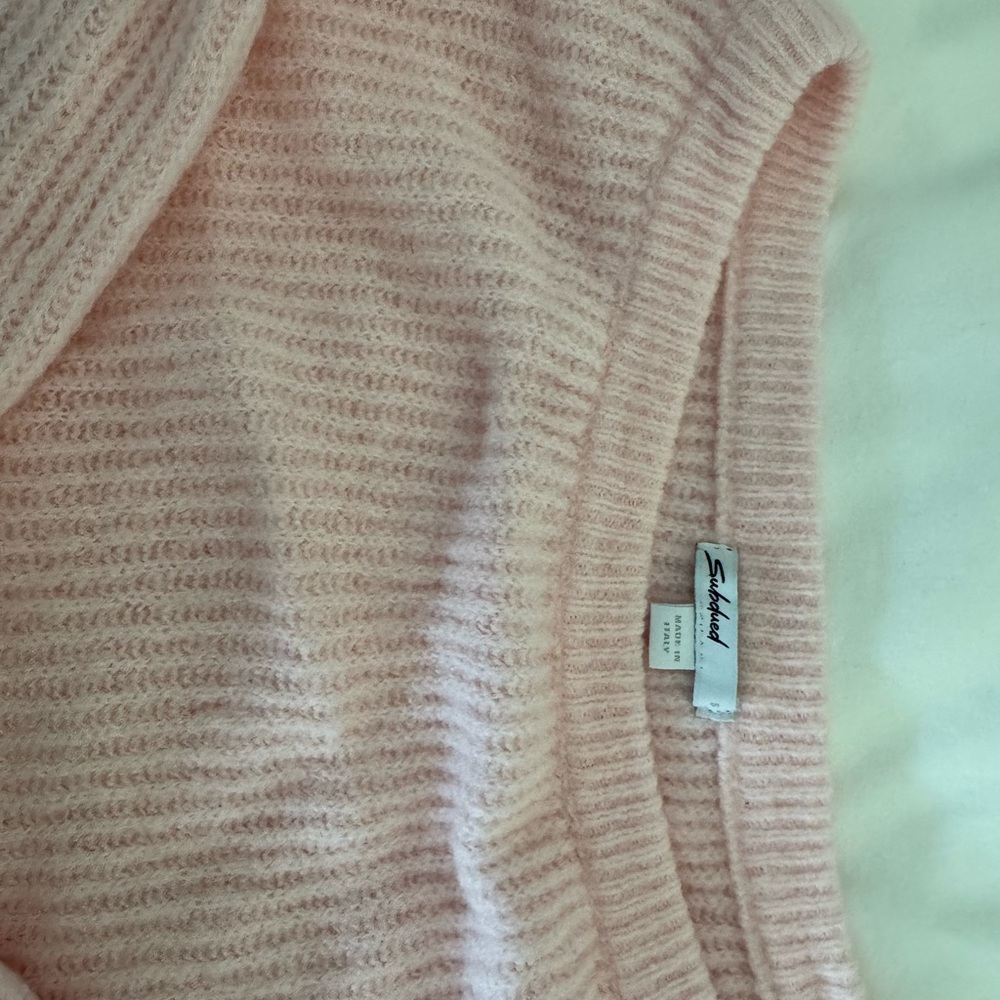 Soft Ribbed Crew Neck Subdue Sweater - Picture 2 of 2
